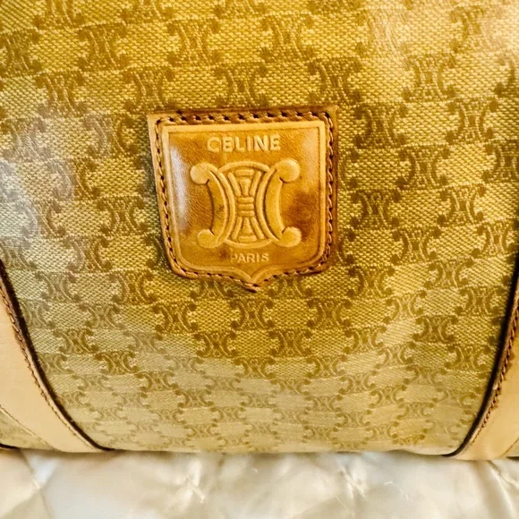 Celine Beige and Tan Satchel - Picture 9 of 16